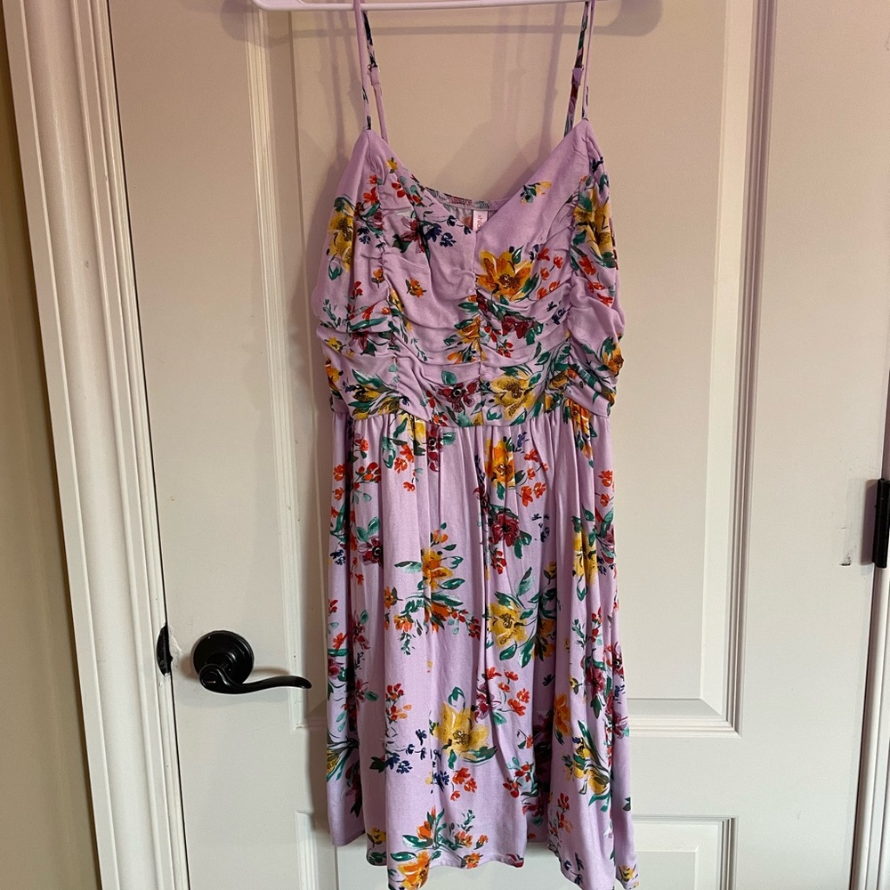 Floral Purple Summer Dress